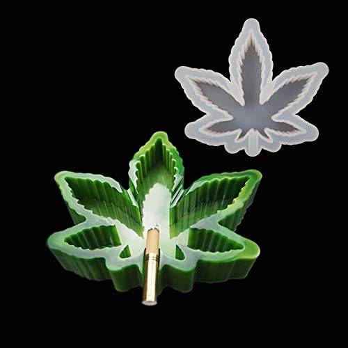 1 Pcs Leaf Maple Resin Mold, Weed Ashtray Silicone Molds, Leaf Tray Mold Ideal for Jewelry Storage Box Handmade Crafts Home Decoration (M590)