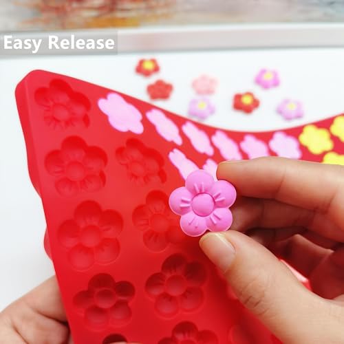 Flower Leaf Candy Molds Silicone Chocolate Gummy Molds, Wax Melt Molds