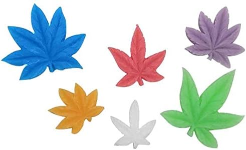 2 Pack Marijuana Leaf Cake Fondant Mold Pot Leaves Silicone Mold for Cannabis Weed Hemp Leaf Theme Cake Decoration, Chocolate Candy Polymer Clay Cookie Sugar Craft Projects-Pink