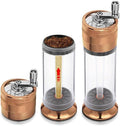 3-in-1 Spice Grinder Hand Crank Loader Roller Crusher Filler Flower Buds Milling Grinding Storage with Magnetic Lid