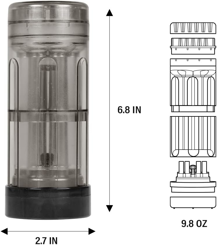 Horns Bee Portable Herb Grinder - Cone Rolling Machine 6 Loader At Once (Pre-Roll Cones Included), All-in-One Cone Loader, Pre Roll Machine Spice Grinders for Herbs Accessories with Mess-Free Loading