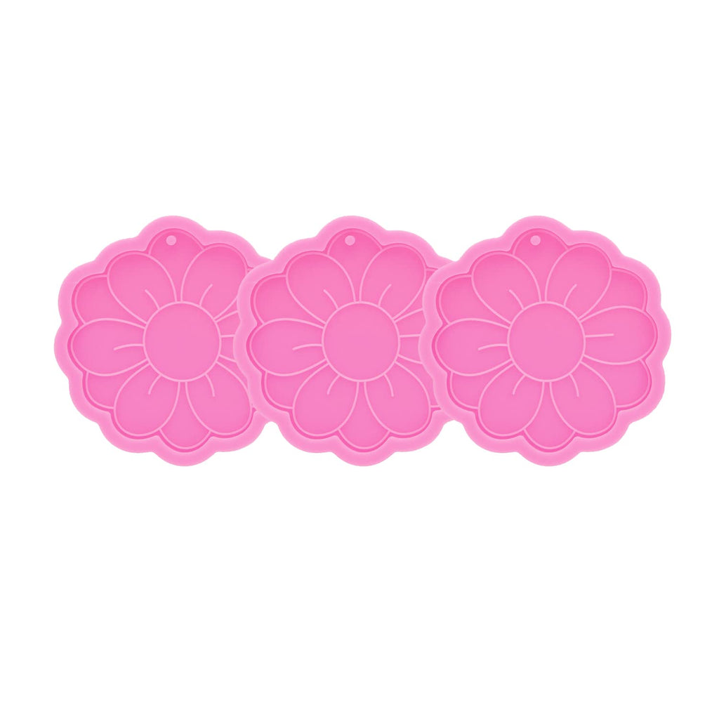 3pc Marijuana Silicone Keychain Mold, Pot Leaf Hemp Resin Epoxy Molds with 10Pc Key Ring (DY0156+DY0156+DY0156+PJ)