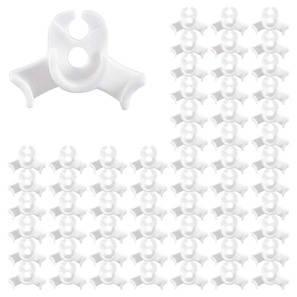 LucyPhy 30 Pack Plant Bender Angle Adjustable Plant Training Clips Low Stress Training Clips 90 Degrees Plant Stem(Circle Style,Red)