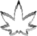 Marijuana Leaf Plant Cookie Cutter Stainless Steel 4" Smoke Pot Joint Leaf Bud Cake Mold for DIY Pastry Bakeware Brownie Biscuit Clay Mould Decoration Gift