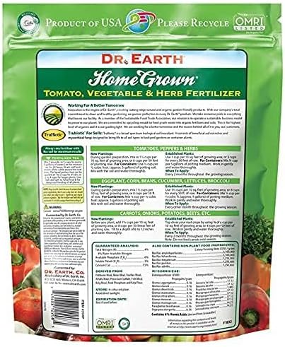 Dr. Earth Organic 5 Tomato, Vegetable & Herb Fertilizer Poly Bag
