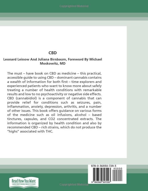 CBD: A Patient's Guide to Medicinal Cannabis--Healing without the High