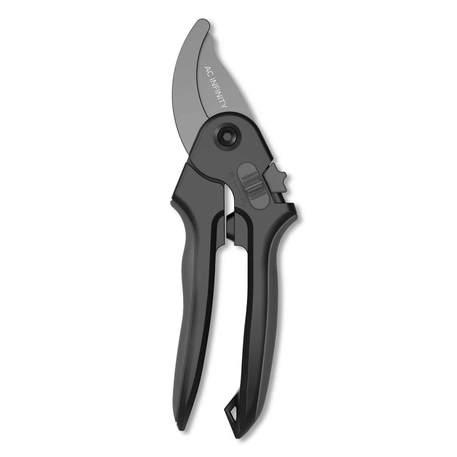 AC Infinity 6.6” Stainless Steel Curved Pruning Shear 2-Pack | Lightweight Ergonomic Design, Curved Precision Blades with Nonstick Teflon Coating for Gardening, Hydroponics, Grow Tents