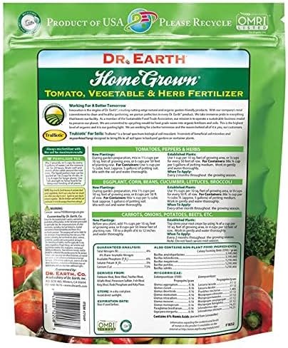 Dr. Earth Organic 5 Tomato, Vegetable & Herb Fertilizer Poly Bag