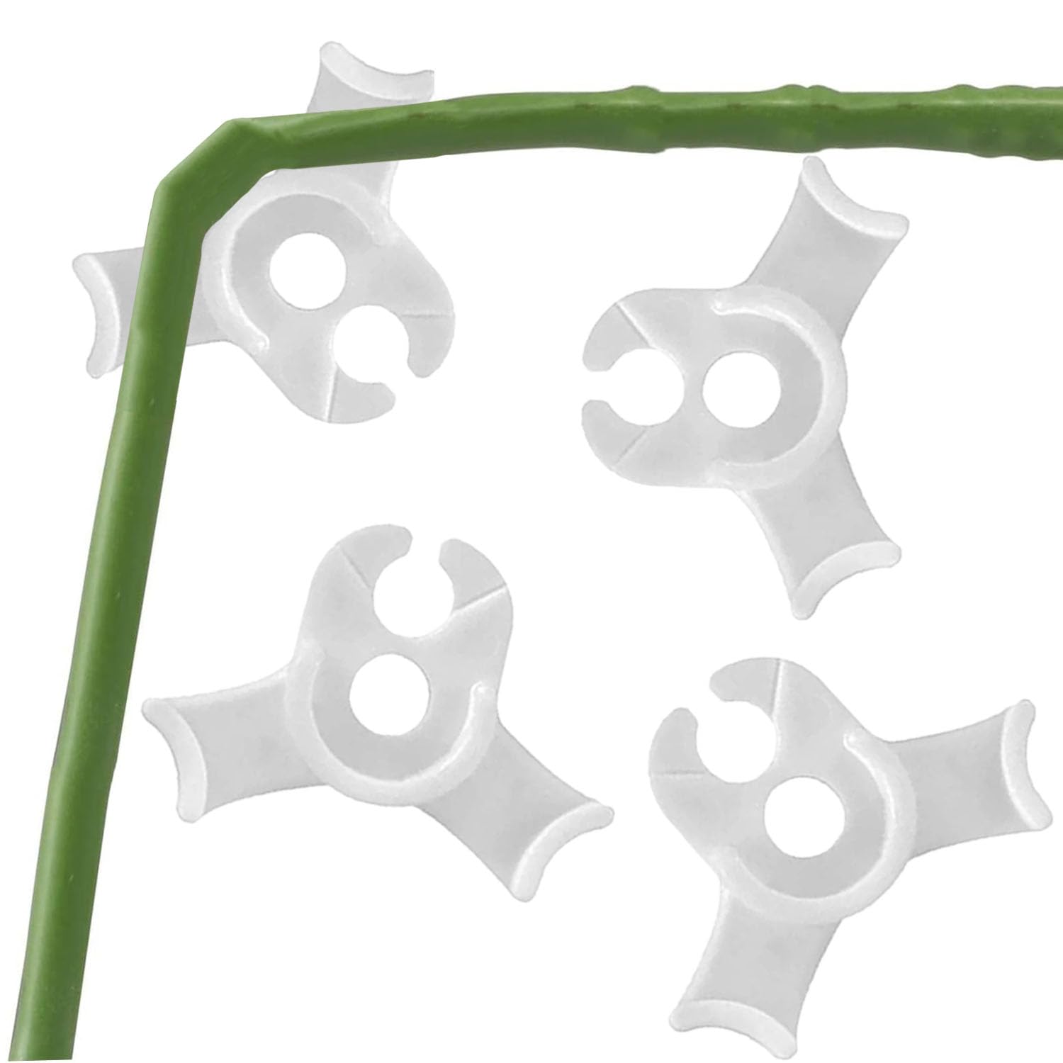40 Pcs Low Stress Training Clips, 90 Degrees Plant Trainer Bud Plant Bender Plant Training Clips Bud Bender for Plant Gardening - White and Red