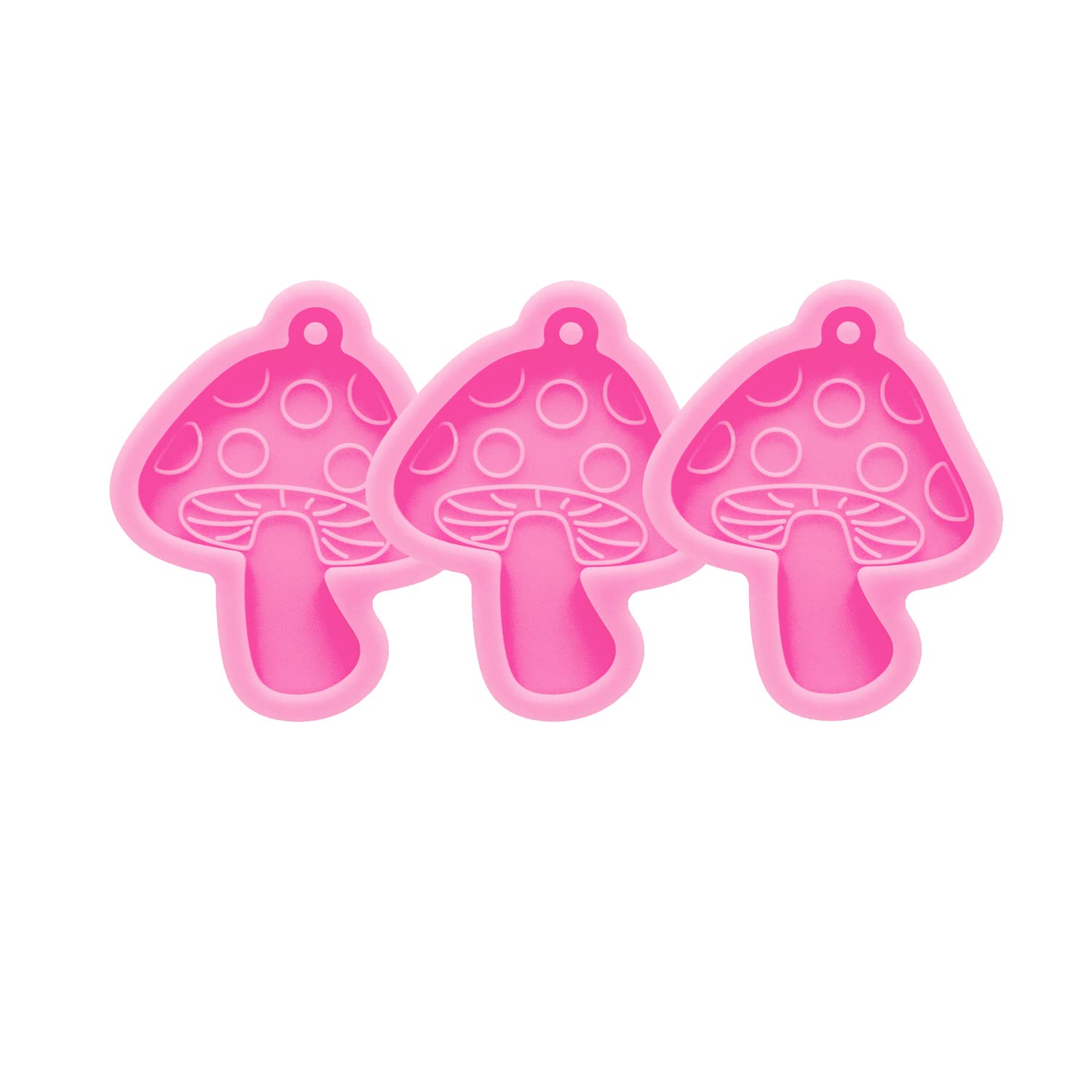 3pc Marijuana Silicone Keychain Mold, Pot Leaf Hemp Resin Epoxy Molds with 10Pc Key Ring (DY0156+DY0156+DY0156+PJ)