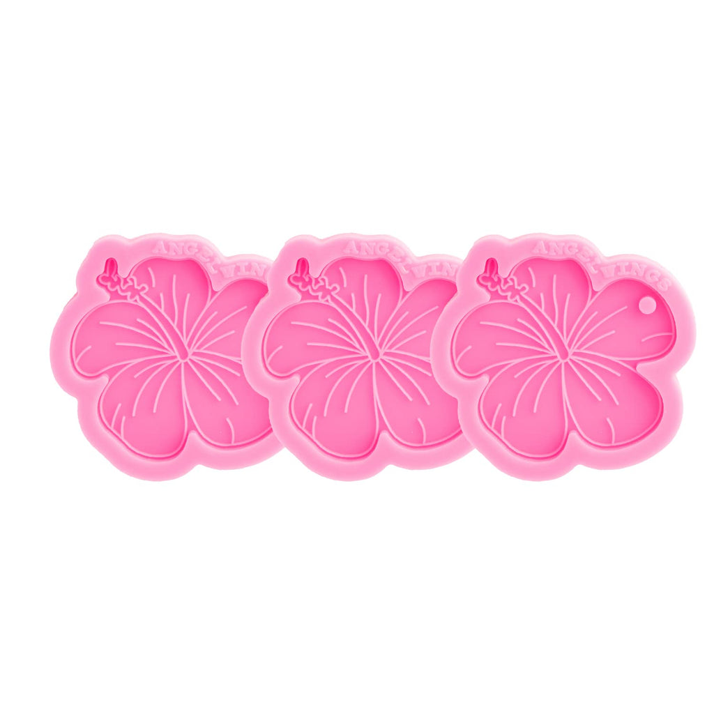 3pc Marijuana Silicone Keychain Mold, Pot Leaf Hemp Resin Epoxy Molds with 10Pc Key Ring (DY0156+DY0156+DY0156+PJ)