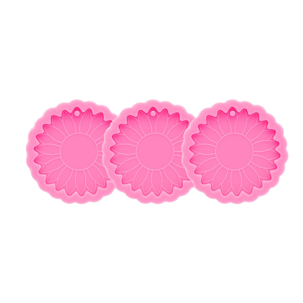 3pc Marijuana Silicone Keychain Mold, Pot Leaf Hemp Resin Epoxy Molds with 10Pc Key Ring (DY0156+DY0156+DY0156+PJ)