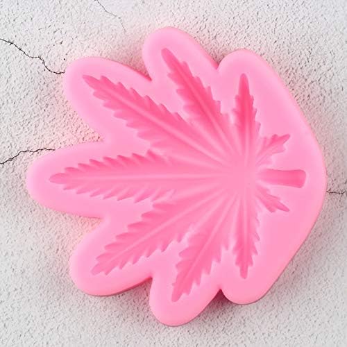 Fondant Molds,Maple Leaf Silicone Molds Marijuana Leaf Fondant Cake Decorating Tools DIY Baking Candy Polymer Clay Chocolate Moulds
