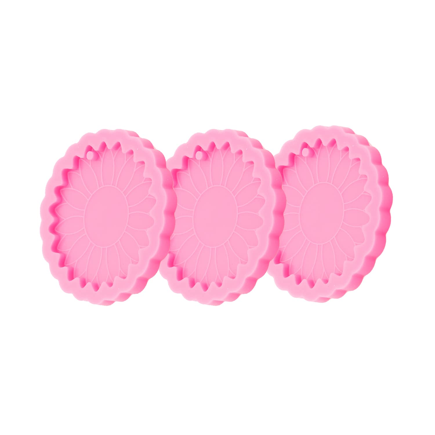 3pc Marijuana Silicone Keychain Mold, Pot Leaf Hemp Resin Epoxy Molds with 10Pc Key Ring (DY0156+DY0156+DY0156+PJ)