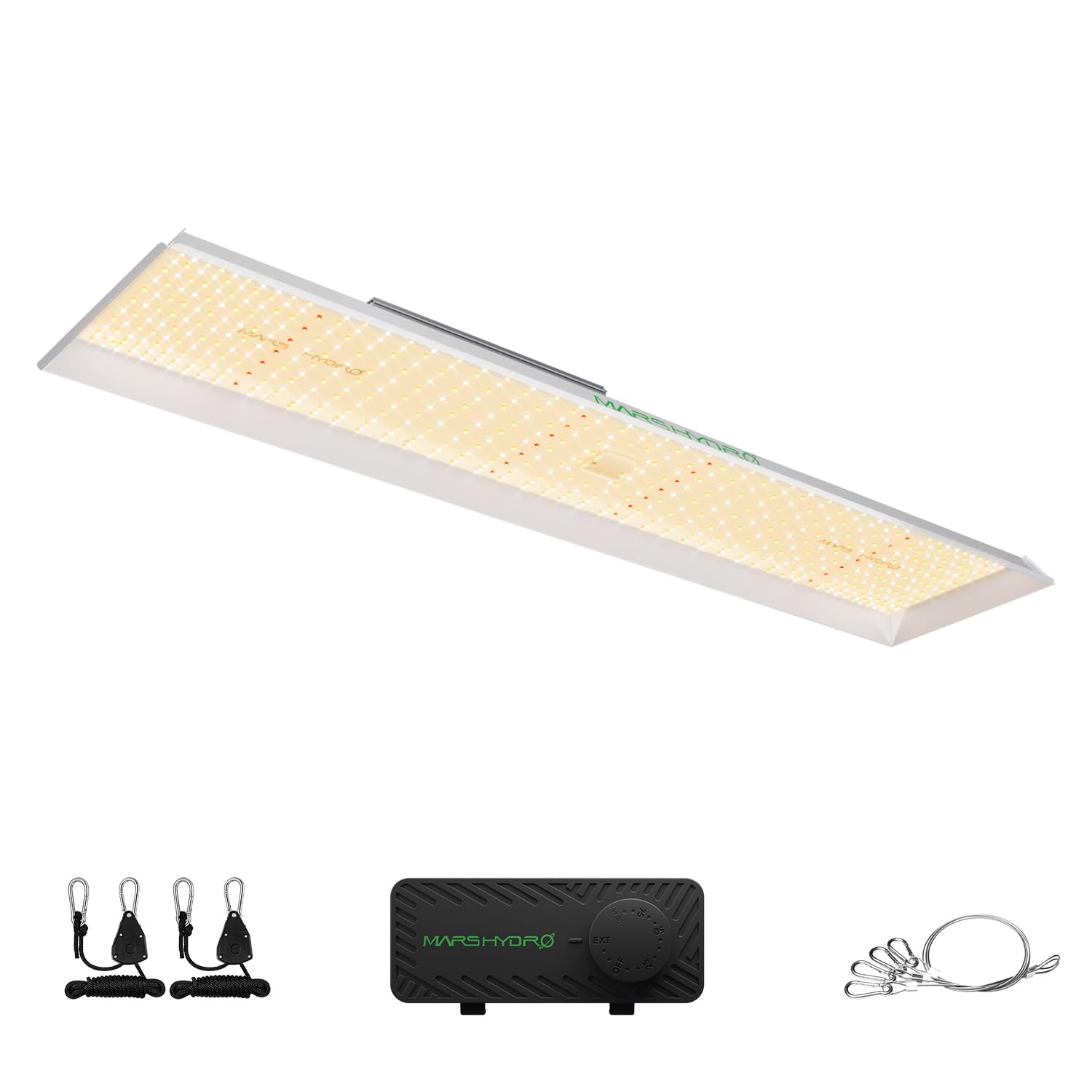 MARS HYDRO 150W TS1000 LED Grow Light for Indoor Plants Full Spectrum | Patented Reflective Hood, Dimmable & Silent Fanless, Daisy-Chain Link, Uniform Light for 2x2/3x3 Grow Tent, Veg to Bloom