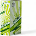 KUSH Natural Hemp Wraps | 4 wraps & tips per pack | 15 pack Display | 60 Hemp wraps & tips | Smooth, Slow & Even Burn