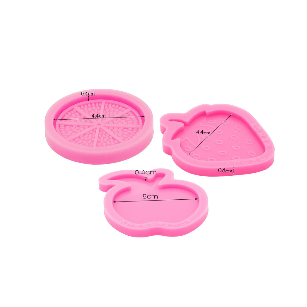 3pc Marijuana Silicone Keychain Mold, Pot Leaf Hemp Resin Epoxy Molds with 10Pc Key Ring (DY0156+DY0156+DY0156+PJ)