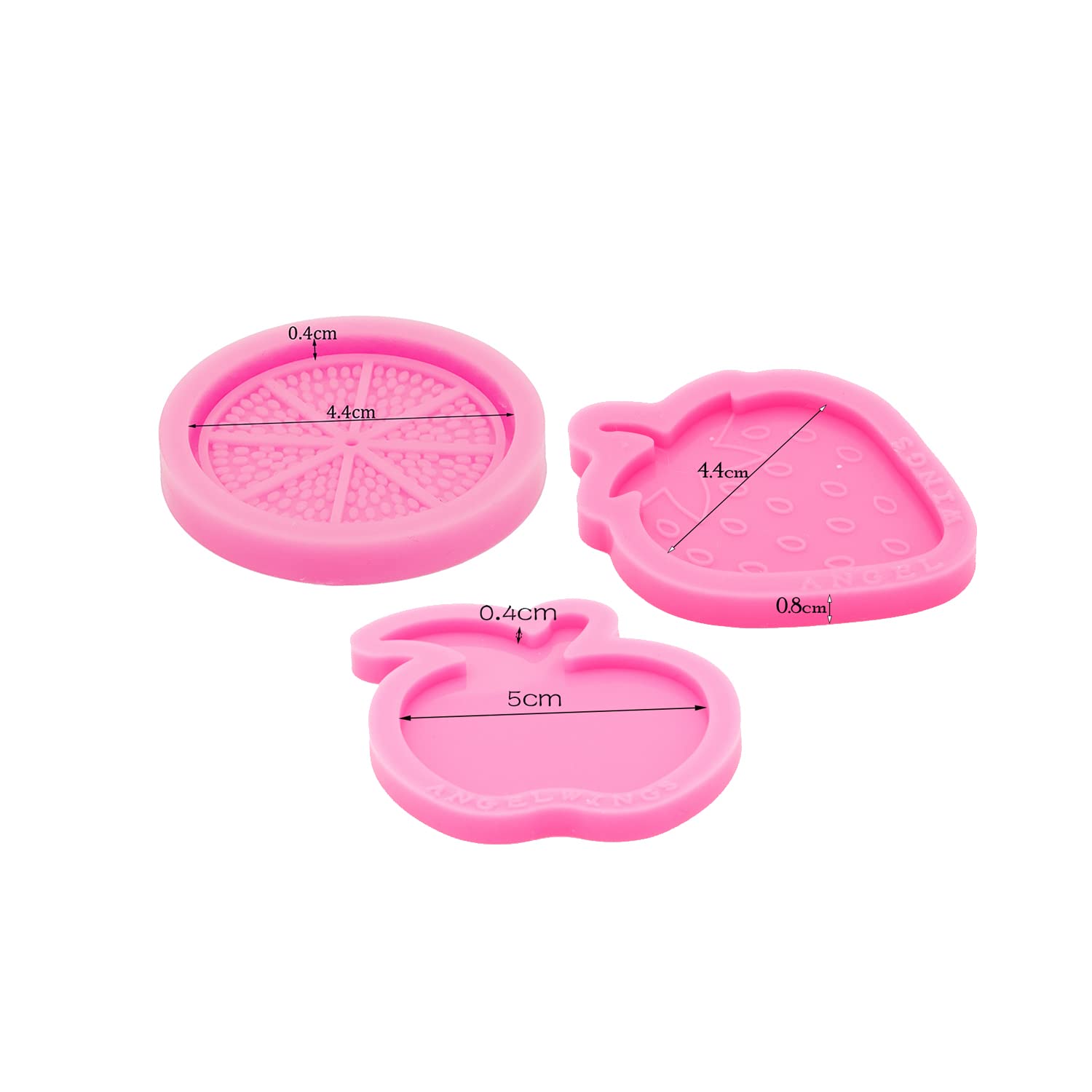 3pc Marijuana Silicone Keychain Mold, Pot Leaf Hemp Resin Epoxy Molds with 10Pc Key Ring (DY0156+DY0156+DY0156+PJ)