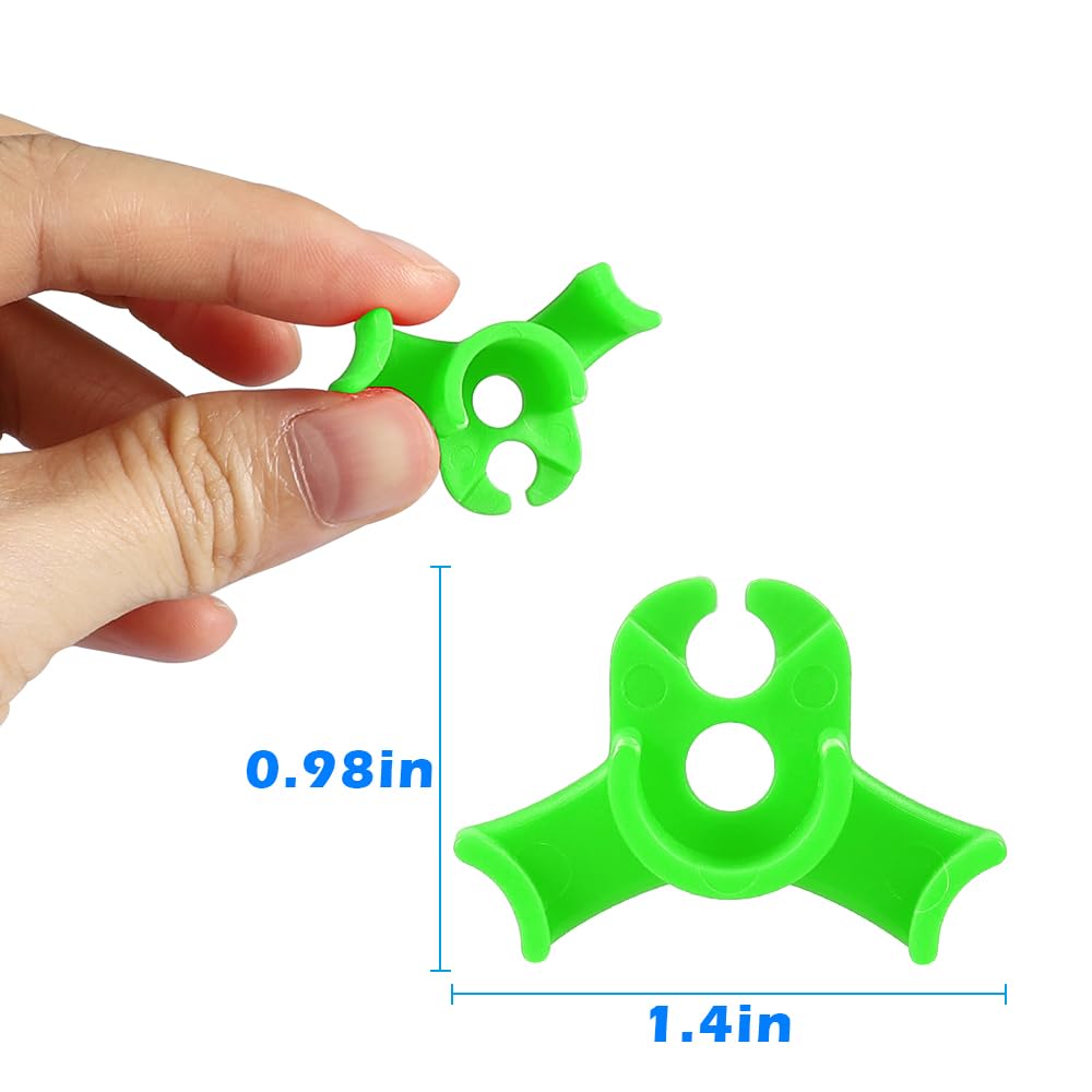 LucyPhy 30 Pack Plant Bender Angle Adjustable Plant Training Clips Low Stress Training Clips 90 Degrees Plant Stem(Circle Style,Red)