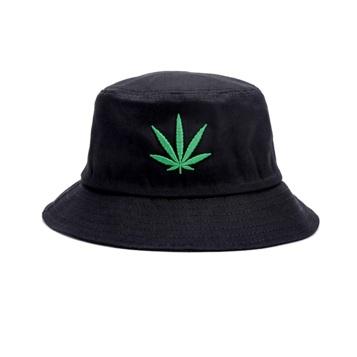 INOGIH Reversible Bucket-Hat Marijuana-Cannabis Weed Foldble Fisherman Hat