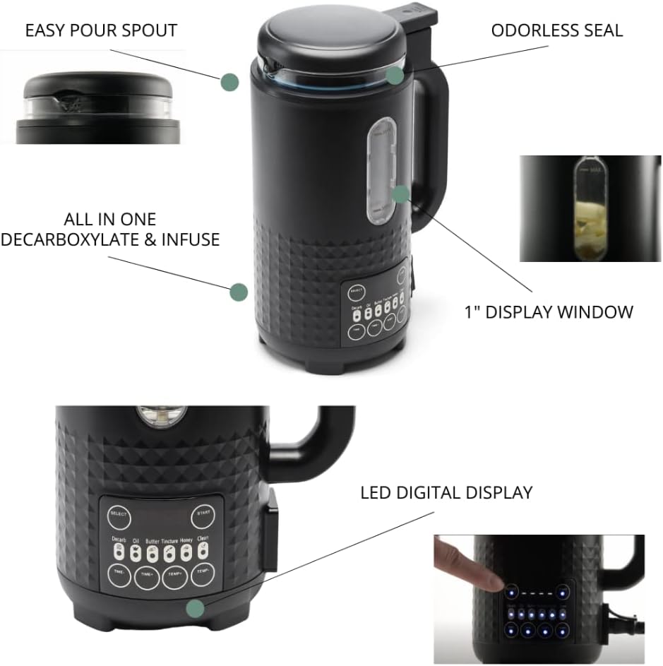 HELLO HIGH Herbal Infusion & Decarboxylator for Butter, Oil & Tinctures
