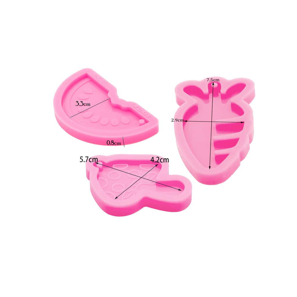 3pc Marijuana Silicone Keychain Mold, Pot Leaf Hemp Resin Epoxy Molds with 10Pc Key Ring (DY0156+DY0156+DY0156+PJ)