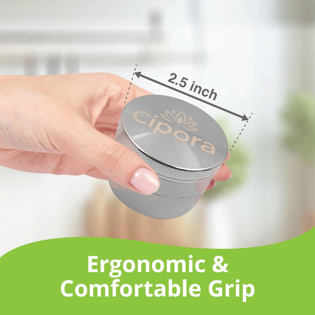 2.5" Manual Grinder (Silver)