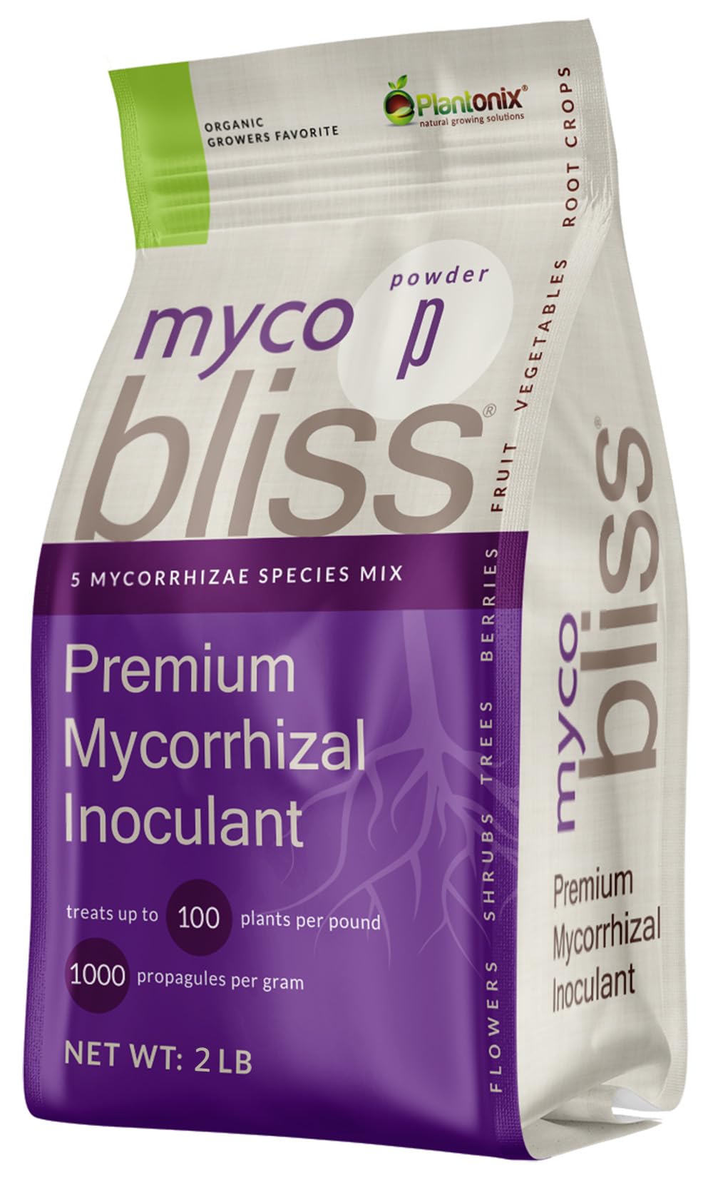 Myco Bliss Granular (2lbs) - Mycorrhizal Fungi for Plants - 5 Strain Mycorrhizal Inoculant with 1000 Propagules Per Gram - Highly Concentrated Mycorrhizae for Plants, Potting Soil, & Garden Soil