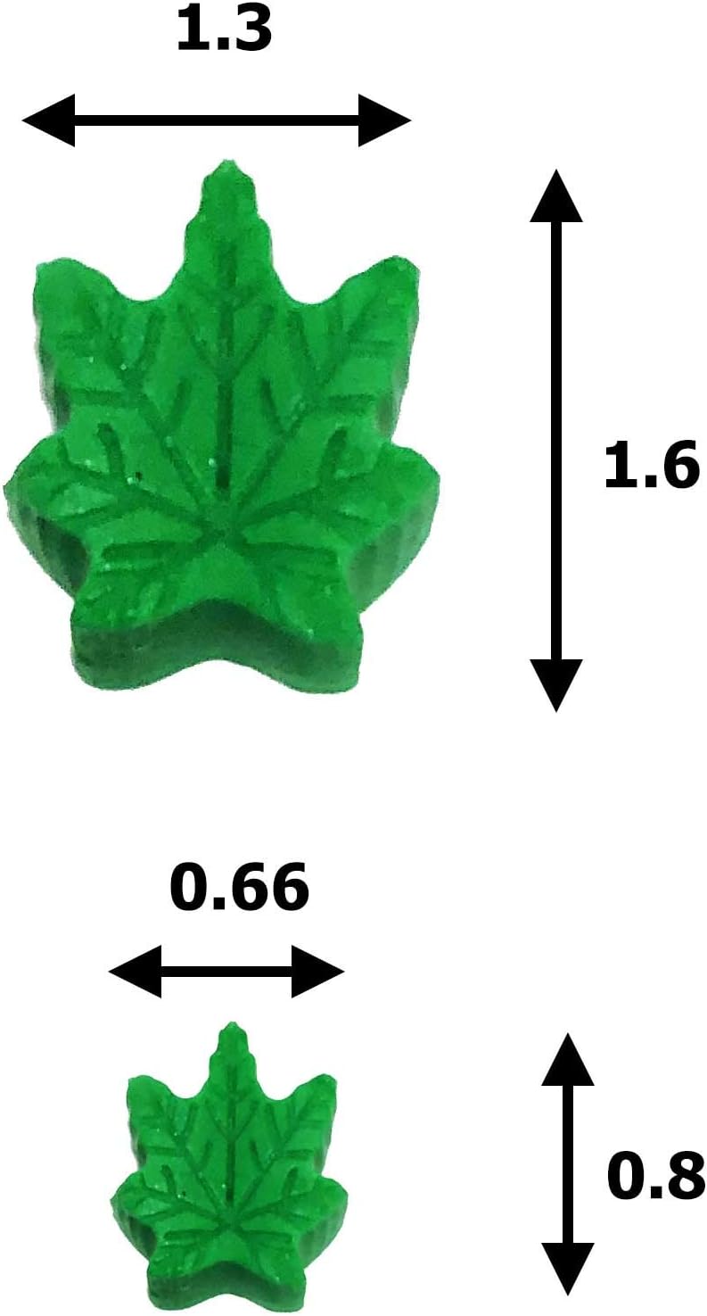Set of 2 X Silicone Lollipop Gummy Brownies Hard Candy Edible Leaf Mold Ice Cube Chocolate Soap Candle Tray Party Maker (Brown (2 Pack))