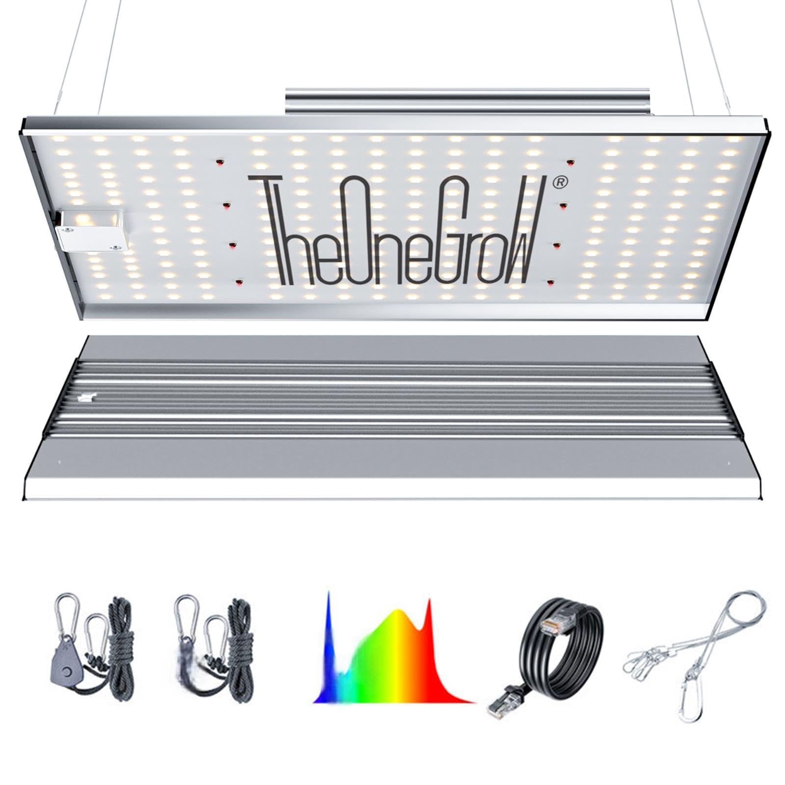 MA2000 LED Grow Lights for Seed Starting Vegetables Bloom, 200W Dimmable Daisy Chain, Grow Lights for Indoor Plants Full Spectrum for 2x4/4x4ft Coverage, Grow Tent, High Yield Cultivation