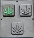 Hemp Soap Mold Marijuana Leaf Pot Leaf for Soap or Chocolate Candy 3 Cavities 031