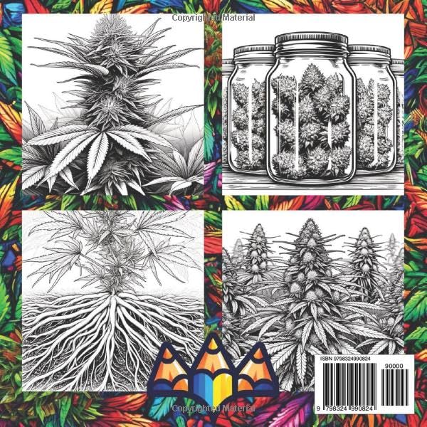 Colorful Cannabis Colouring Book - For Adults: Therapeutic Beauty of Cannabis Through Coloring and Quotes (Adult Colouring Books)