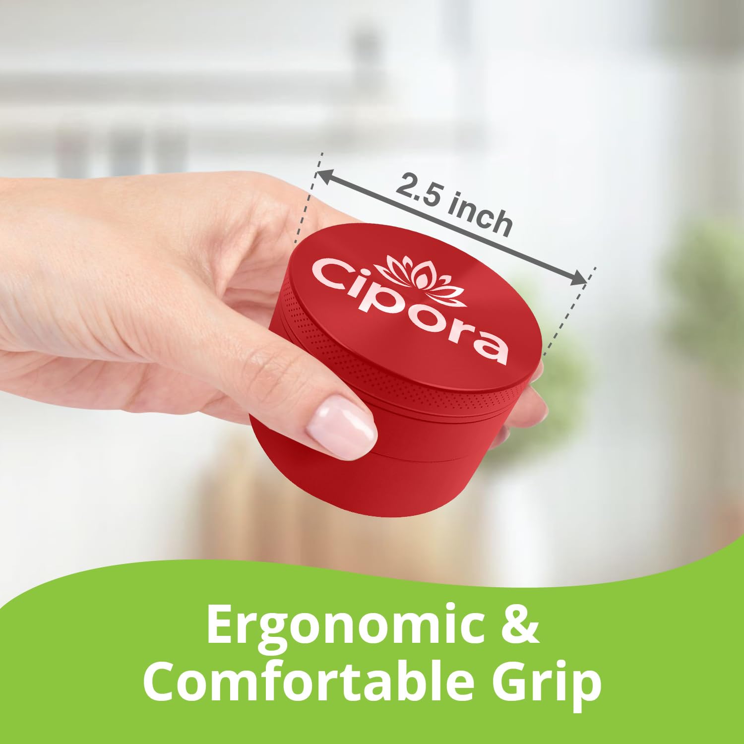 2.5" Manual Grinder (Silver)