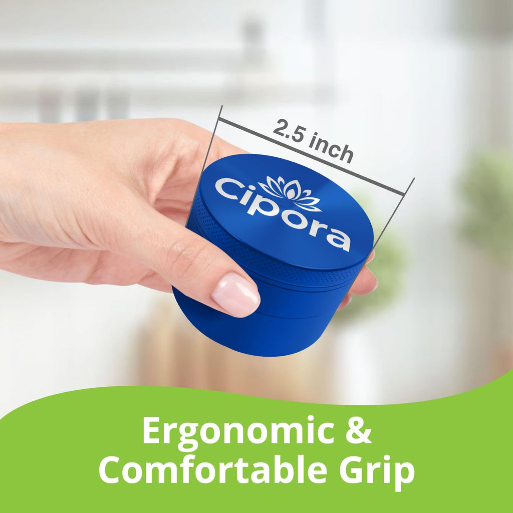 2.5" Manual Grinder (Silver)
