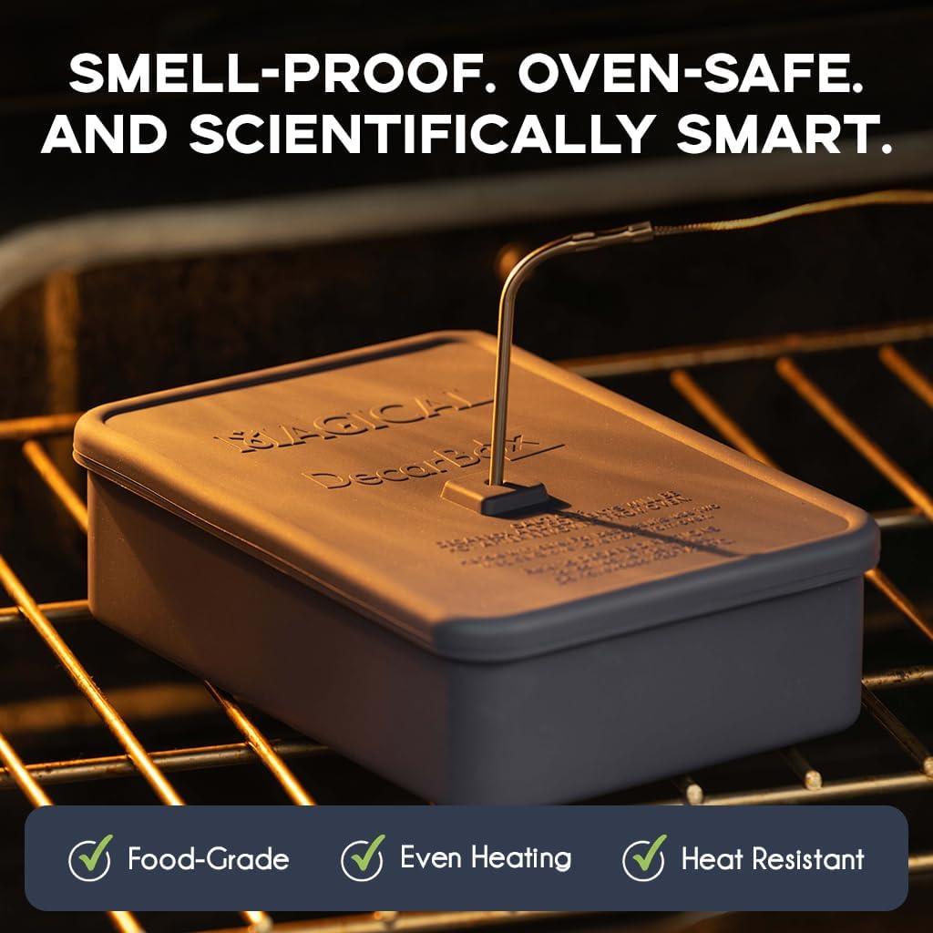 Magical Butter DecarBox Thermometer Combo - Oven-Safe Silicone Container