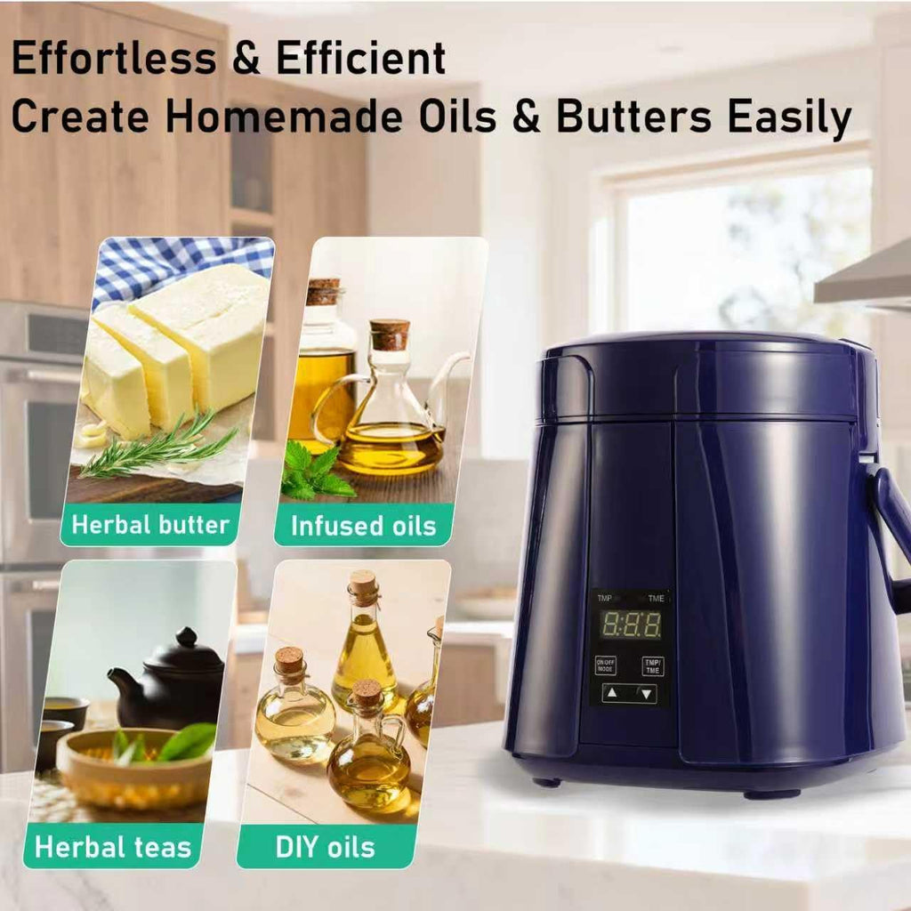 2-in-1 Decarboxylator & Infuser Machine, Herbal Oil & Butter Infuser, DIY Infusion Machine Kit with Accessories, Precise Temperature Control, Odor-Reducing Design, Home Infusion System