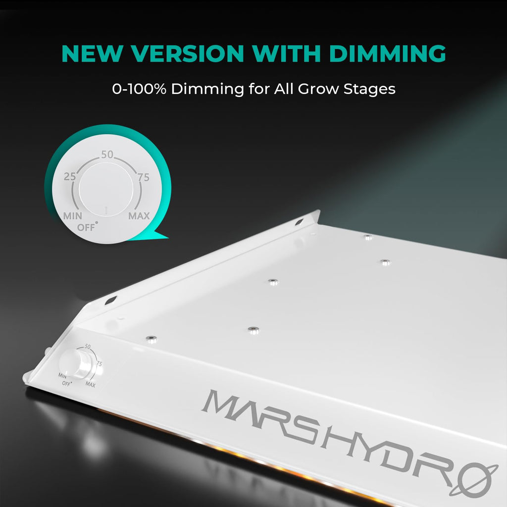 MARS HYDRO 150W TS1000 LED Grow Light for Indoor Plants Full Spectrum | Patented Reflective Hood, Dimmable & Silent Fanless, Daisy-Chain Link, Uniform Light for 2x2/3x3 Grow Tent, Veg to Bloom