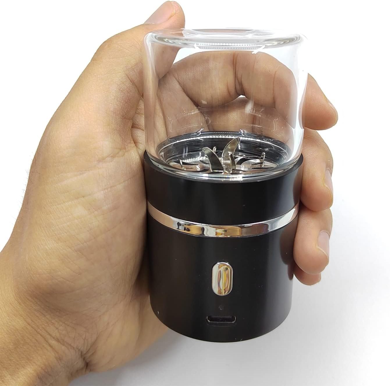 Upgraded Mini Electric Grinder Spice Smart Herb 400 mAh with 50ml Jar,Easy to Carry(Grinder)