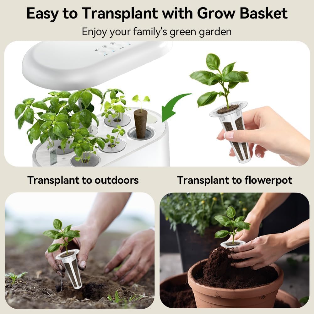 inbloom Hydroponics Herb Seed Pod Kit for AeroGarden, iDoo, Ahopegarden, GARDENCUBE, 7 Pods (350+ Herb Seeds with Basil, Parsley, Mint, Cilantro, Savory, Thyme and Oregano)