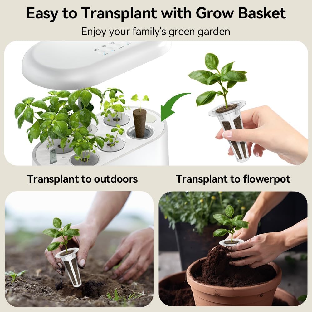 Inbloom Fragrant Bouquet Flower 7 Pods Seed Pod Kit for AeroGarden, iDoo, Ahopegarden, GARDENCUBE(350+ Flower Seeds with Marigold, Daisy, Cockscomb, Borage, Dwarf Sunflower Bambino, Marigold, Dahlia)