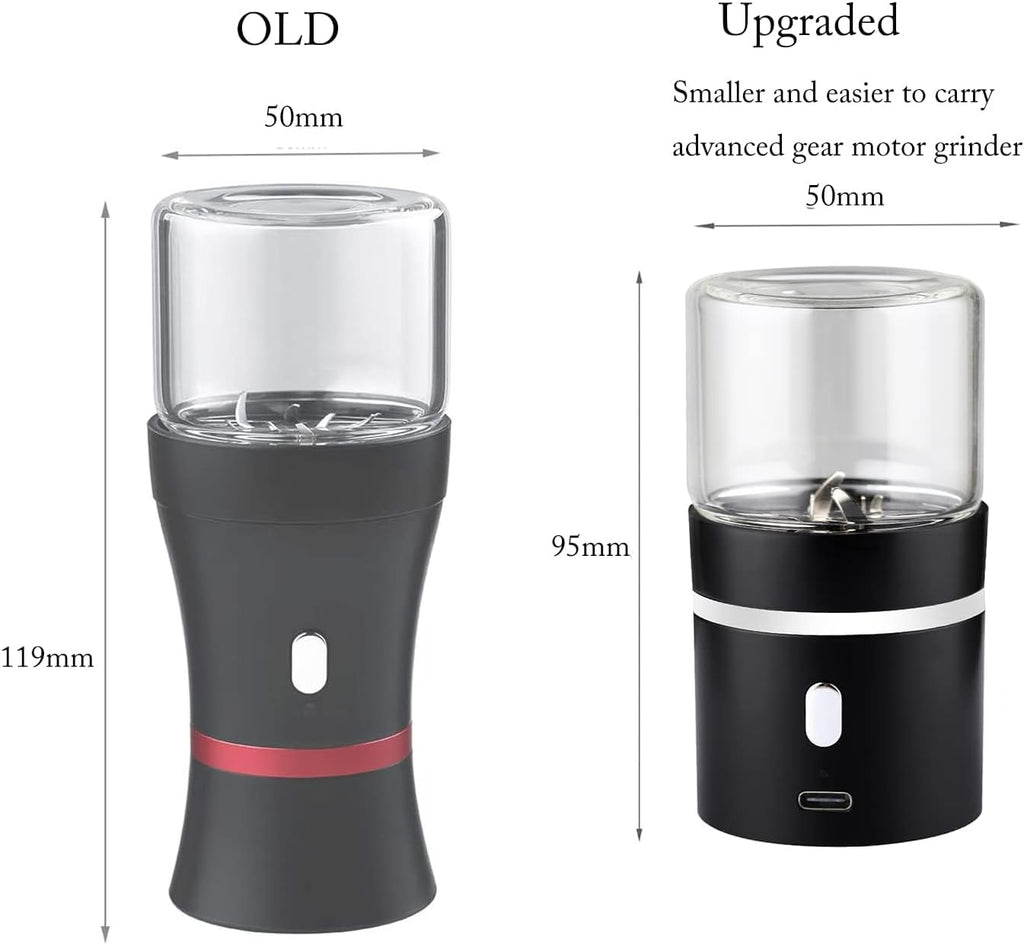 Upgraded Mini Electric Grinder Spice Smart Herb 400 mAh with 50ml Jar,Easy to Carry(Grinder)