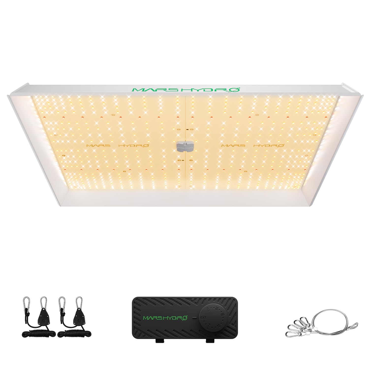 MARS HYDRO 150W TS1000 LED Grow Light for Indoor Plants Full Spectrum | Patented Reflective Hood, Dimmable & Silent Fanless, Daisy-Chain Link, Uniform Light for 2x2/3x3 Grow Tent, Veg to Bloom