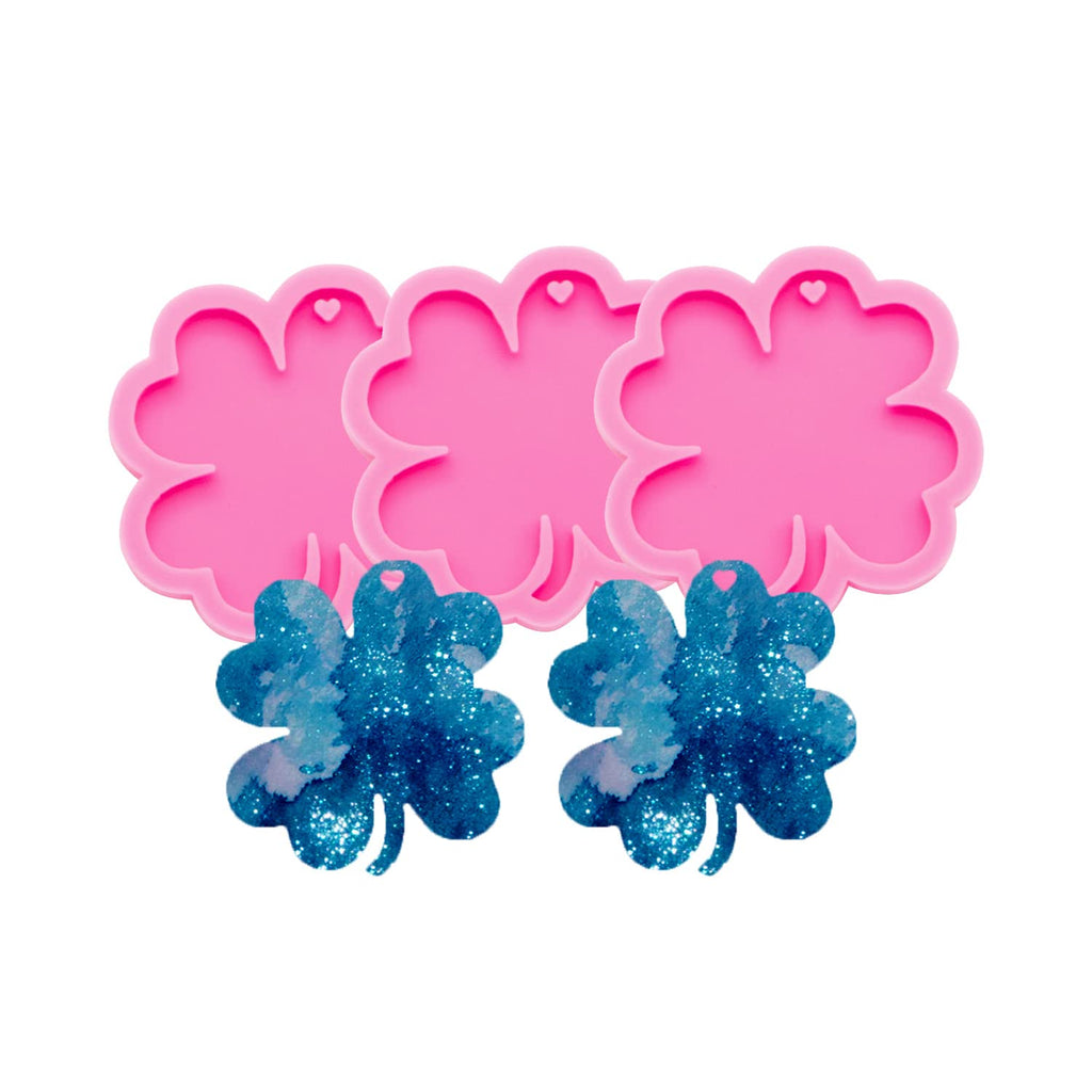 3pc Marijuana Silicone Keychain Mold, Pot Leaf Hemp Resin Epoxy Molds with 10Pc Key Ring (DY0156+DY0156+DY0156+PJ)
