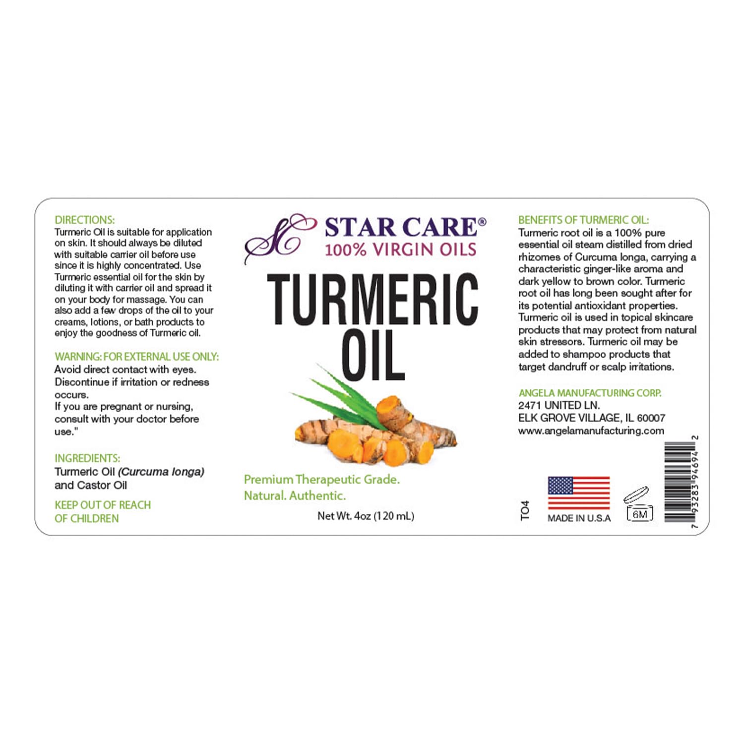 100% Virgin Hemp Oil Pure Cannabis Sativa Seed Oil for Face, Body, Hair, and Nails – Made in USA, 4oz (120ml)