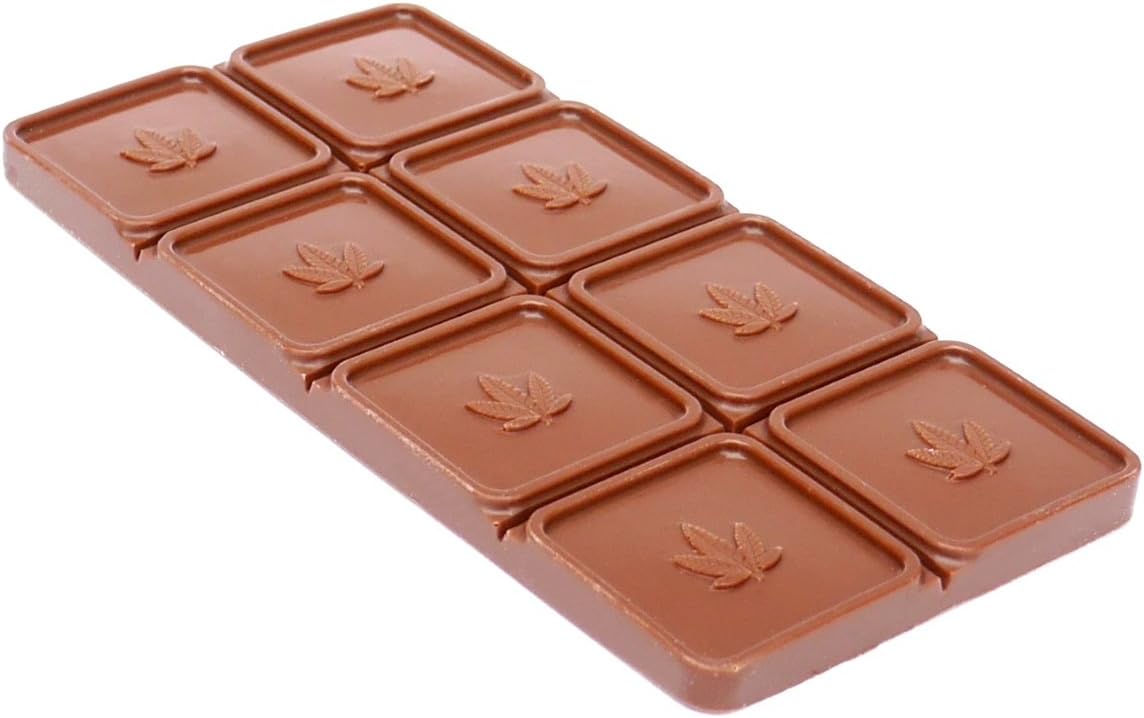 Marijuana Leaf Chocolate Bar Silicone Candy Mold Trays, 2 Pack
