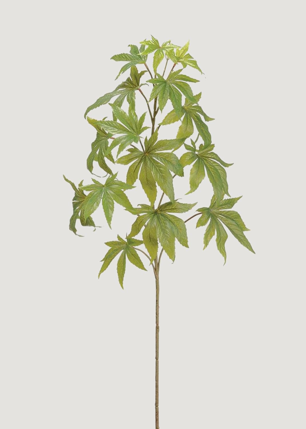 39-Inch Artificial Marijuana Cannabis Leaf Branch, Decorative Faux Greenery Stem