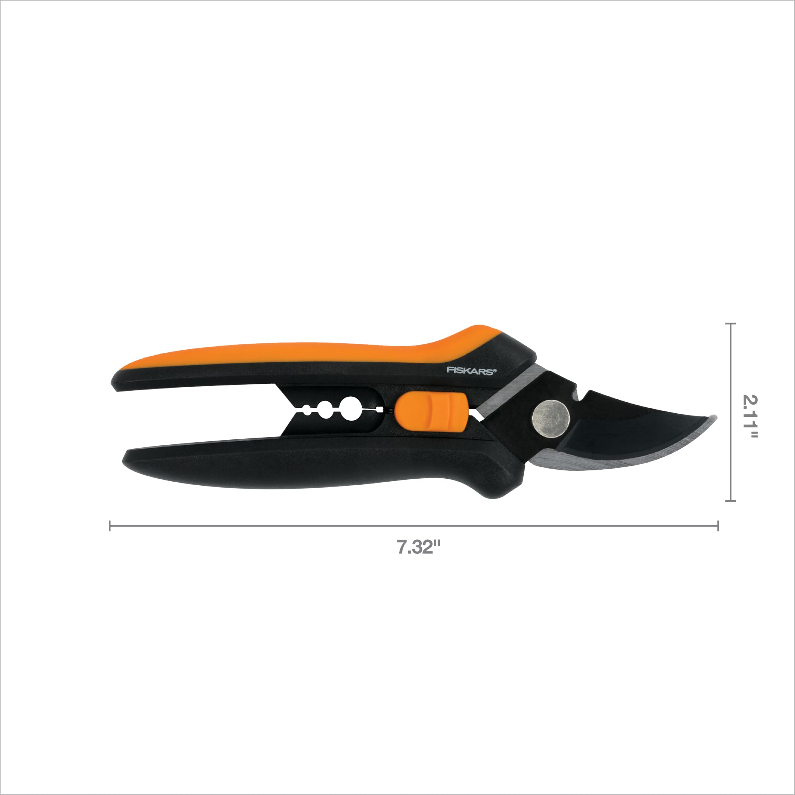 Fiskars 6" Non-Stick Pruning Snips, Resin-Resistant Garden Scissors