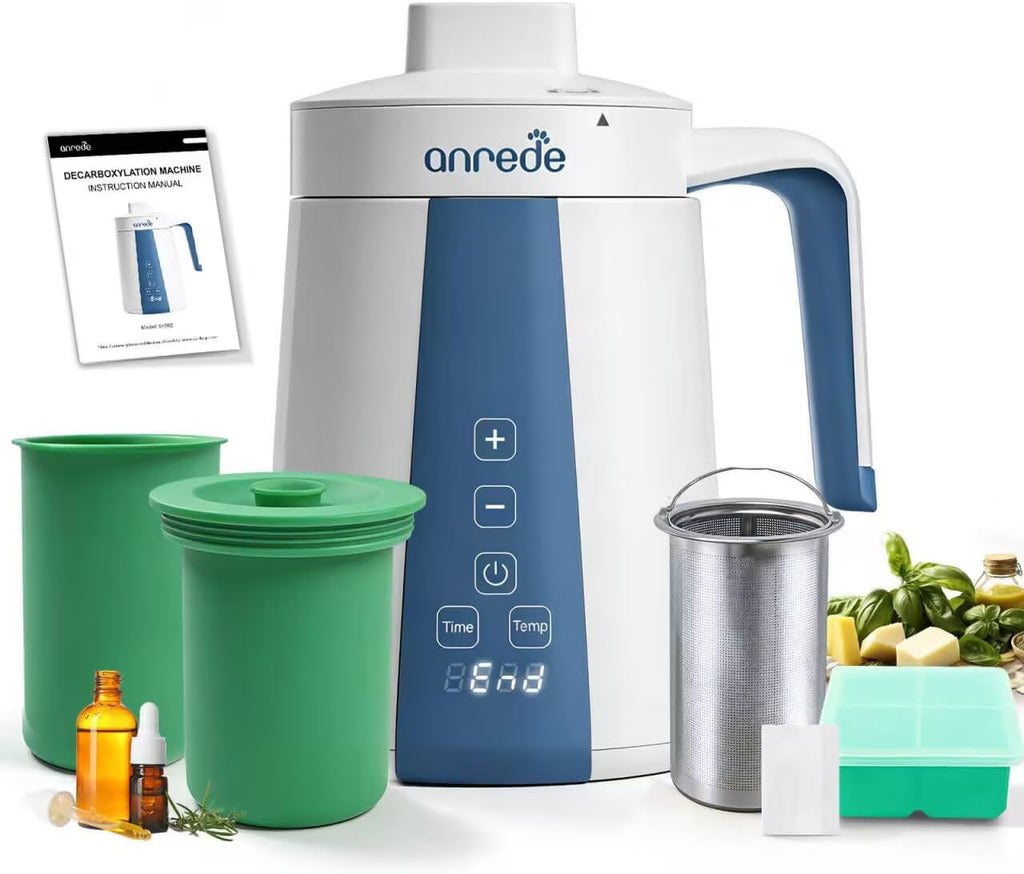 Herb Decarboxylator Infuser Machine Butter Oil, Electric Food Warmer | Herbal Infusion Simple Operation Mess-free Botanical Extractor, Tincture Maker Adjustable Temp Time Homemade Flavored Edibles