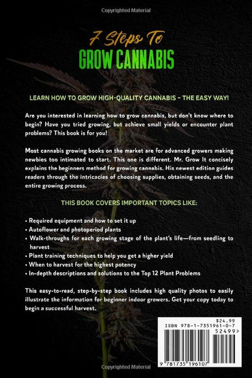 7 Steps To Grow Cannabis: A Complete Beginner's Guide To Growing Cannabis Indoors
