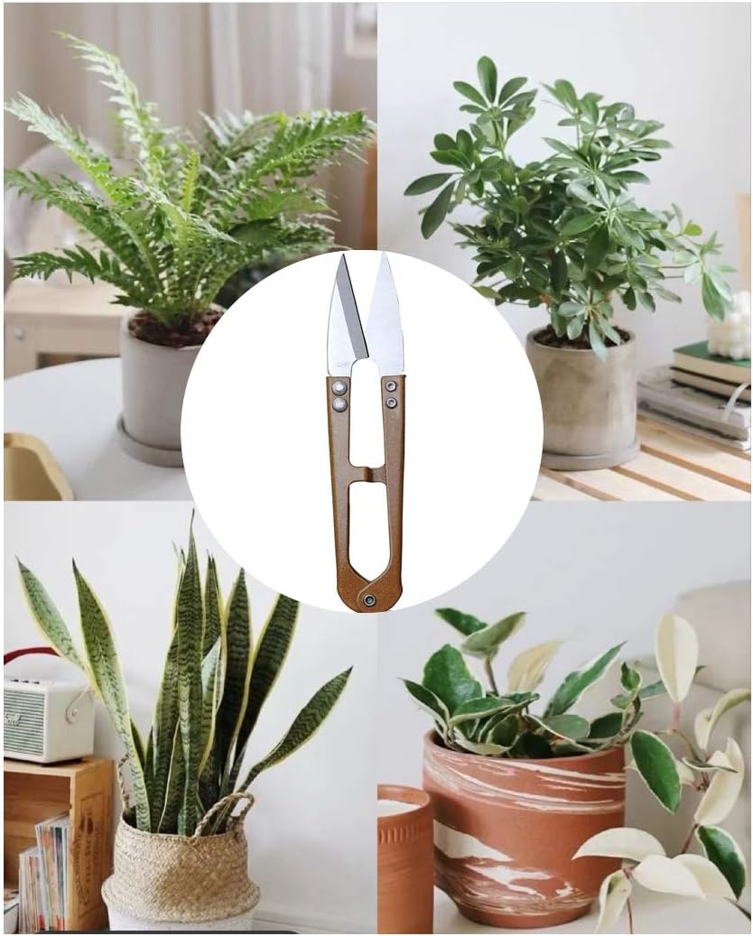 MUUZLL 3 Pack 4.1Inch Bonsai Pruning Scissors, Bud And Leaves Trimmer Yarn Thread Cutter Snips Trimming Supplies, Garden Plants, Gardening Clippers Flower, Stainless Steel Pruners Trimmers